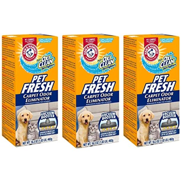 Arm & Hammer Pet Fresh Carpet Odor Eliminator Plus Oxi Clean Dirt