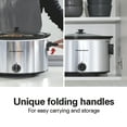 thumbnail image 4 of Hamilton Beach 10 Qt Slow Cooker, Stoneware Crock with Removable Pot, Stainless Steel, 4 of 9