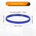 thumbnail image 3 of Uxcell 12Pcs Pulseras de Goma, Pulseras de Silicona de Color Sólido para Deporte/Ejercicio/Baloncesto Hombres Mujeres Adolescentes [Azul Oscuro], 3 of 6