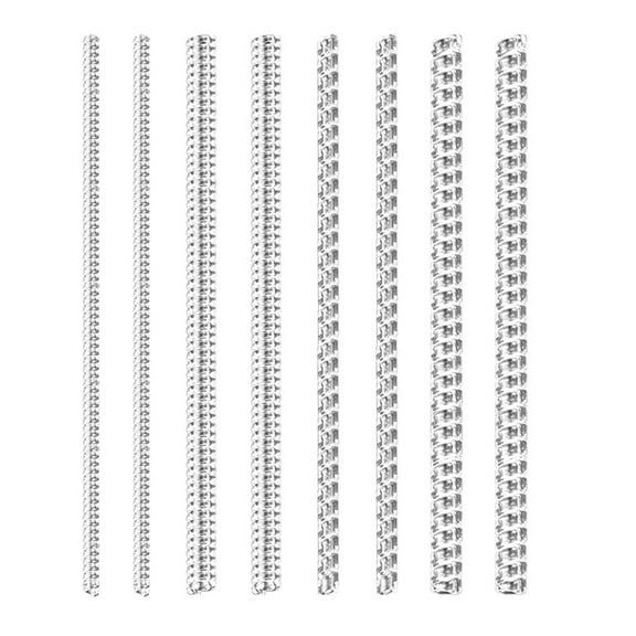 Set of 8 Adjustable Rings Tightener Spirals Spring Resizing Tool Jewelry Guard Flexible Coil Wrap for Men and Women