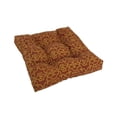 thumbnail image 5 of 19-inch Squared Spun Polyester Tufted Dining Chair Cushion - Monserrat Sangria, 5 of 7