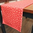 thumbnail image 2 of 100% Cotton Table Runner Christmas / Event Decoration Holiday Sparks on Red, 2 of 3