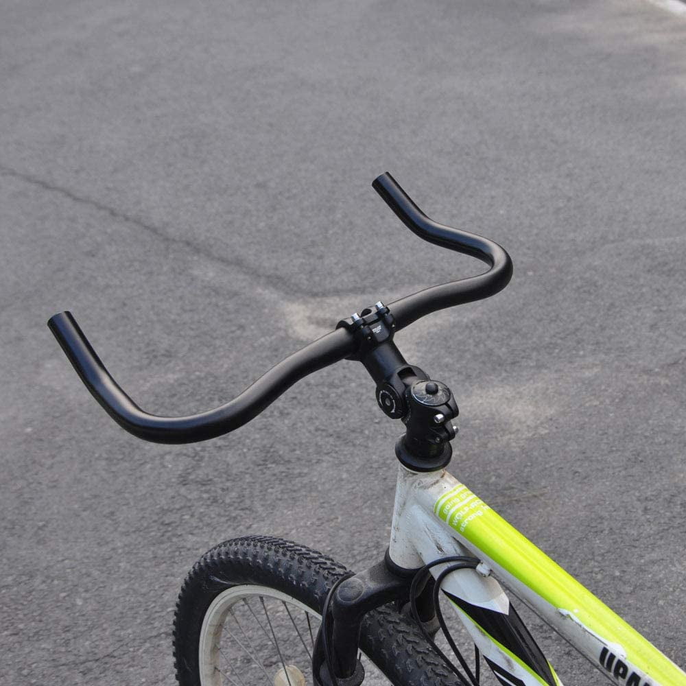 Yeashow Bike Bullhorn Handlebar Aluminum Alloy 25.4mm 37cm For Fixed Gear Bike Road Bike