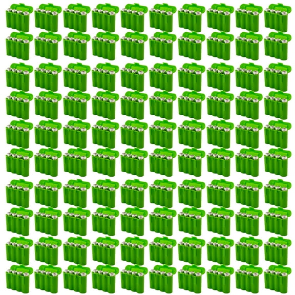 100 EBC Battery AA AAA CR123A Green Battery Holder Storage Cases
