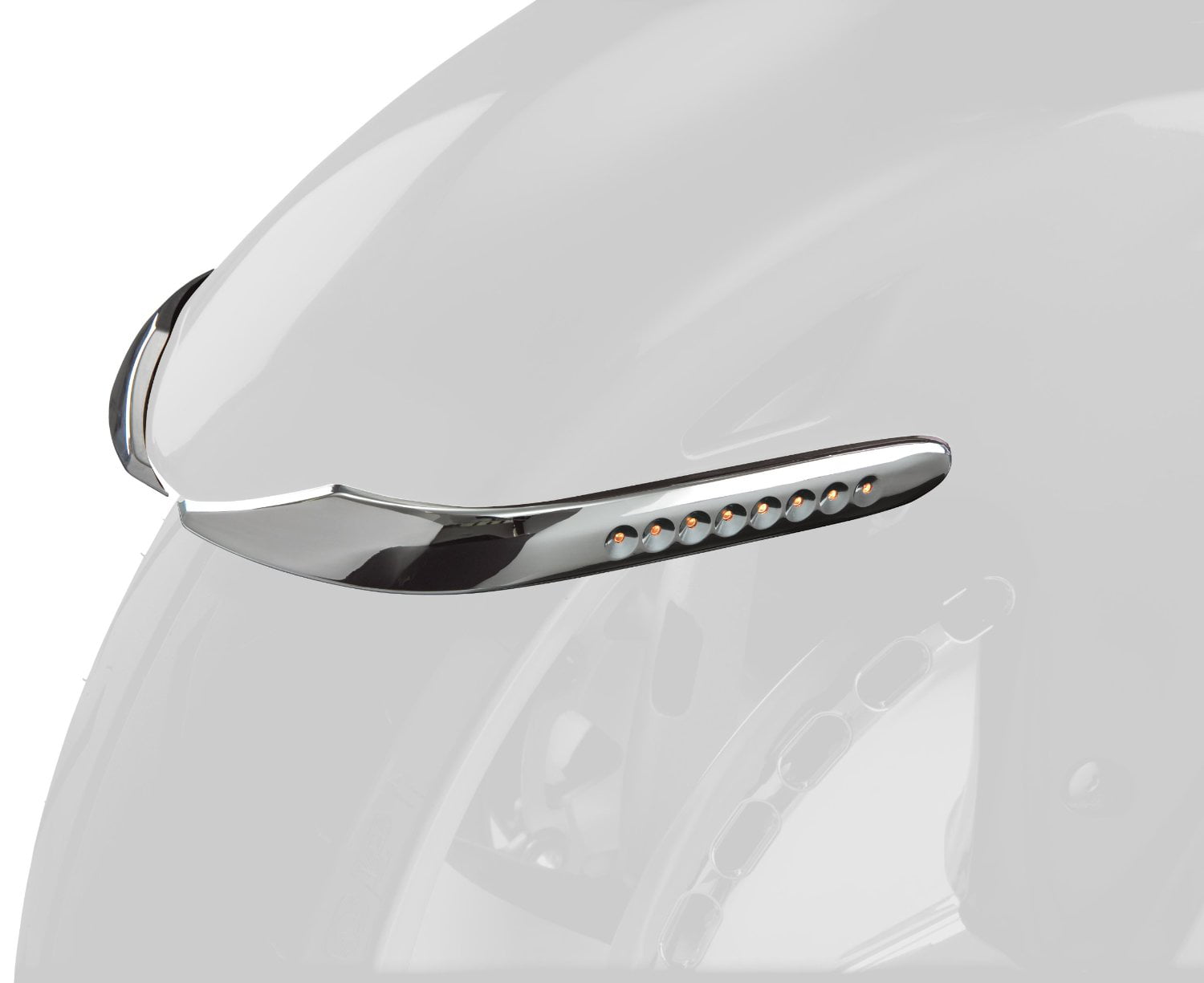 MADE BY SHOW CHROME 52-737 GOLDWING GL1800 AND F6B  LED Front Fender Accent 