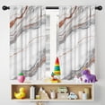 thumbnail image 5 of Blackout Kids Curtains,White Marble Copper Line Pattern Childrens Insulated Curtains Set Of 2,Bedroom Essentials,Toddler Room Decor 42"x54", 5 of 5