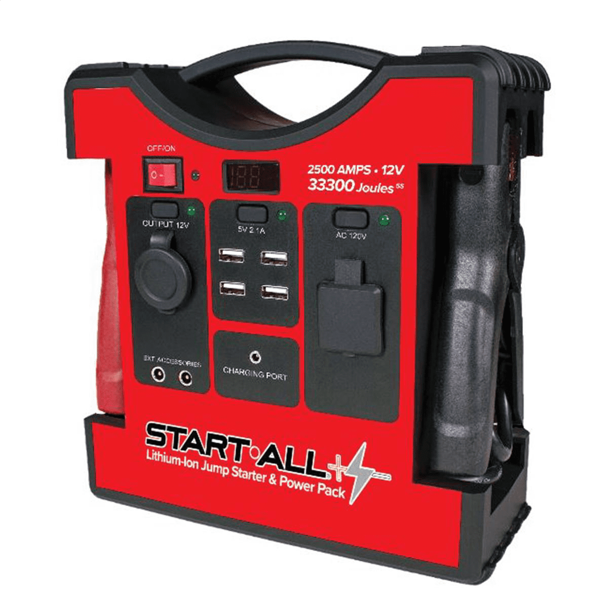 Goodall JP-12-2500T Start All 2500A Jump Pack with AC DC USB Power Ports