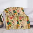 thumbnail image 3 of Yiaed Vintage Bird Print Blanket Throw Blanket Soft Cozy Flannel Blanket for Home Bed Sofa Couch Chair-40"x30", 3 of 6