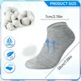 thumbnail image 7 of Bocaoying 10 Pcs Unisex No Show Ankle Socks, Low Cut Cotton Socks Grey Athletic Socks Casual Running Socks for Men Women, No Show Crew Socks Perfect for Daily Wear, Travel, Sports, One Size, 7 of 7