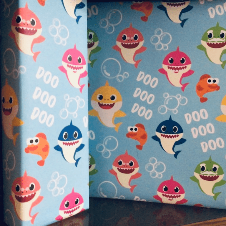 Baby shark on sale wrapping paper