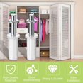 thumbnail image 3 of Bi Fold Door Top Pivot, 8 Pcs Spring Loaded Bi Fold Closet Door Top Pivots Carbon Steel Bifold Closet Door Repair Parts for 1-3/8 Inch Thick Closet Doors, 3 of 5