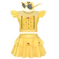 thumbnail image 1 of 2024 traje de baño para niña, traje de baño, traje de baño de princesa de verano, Bikini blanco como la nieve Rapunzel, lindo traje de baño, conjunto de ropa de hadas, 1 of 5