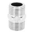 thumbnail image 1 of Hexagonal Nipple , 1/2in Stainless Steel Screwed Pipe, Pipe Fitting Threaded Pipe Connector Fittings For Plumbing, 1 of 8