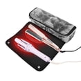 thumbnail image 3 of Hair Tool Organizer Bag with Heat Resistant Mat Removable Travel Storage Case for Hot Air Brushes Curling Irons Grey Highland Cattle, 3 of 8