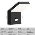 thumbnail image 6 of Rust and Corrosion,Can Be Installed Quickly and Easily,With Wall Lamp Bracket,Wall Light Outdoor LED Wall Mount Lamp Wall Sconce Lighting with Motion Sensor Lantern Fixture, 6 of 7