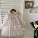 thumbnail image 5 of Vestido de niña Primavera y otoño Vestido de princesa con parches de encaje elegante para niñas pequeñas, 5 of 6