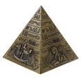 thumbnail image 2 of PENGXIANG 10cm Metal 3D Model Pyramids Statue Souvenir Gift Desk, 2 of 8