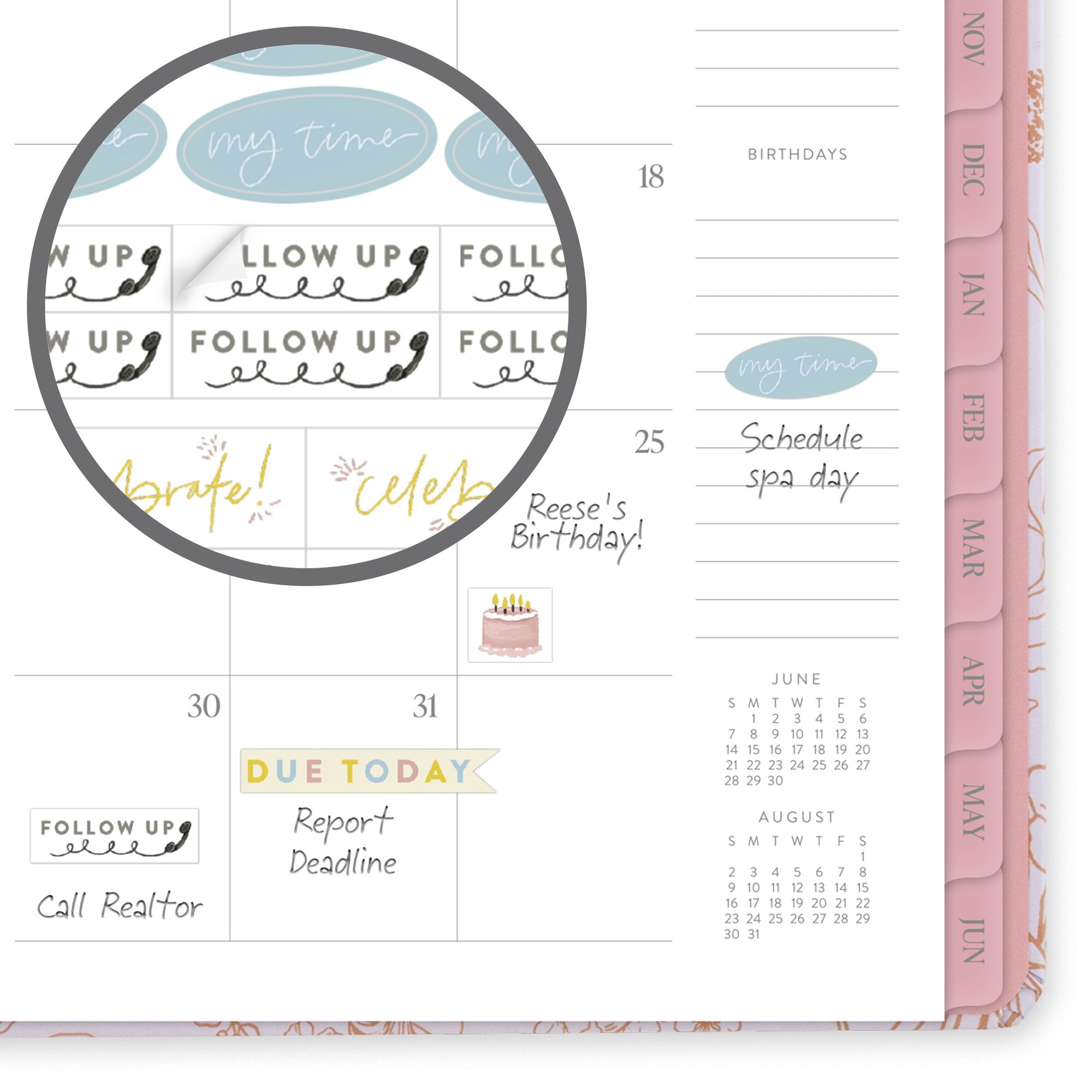 PenPillar for Mead Cambridge Academic 2026-2027 Weekly Monthly Planner Sketched