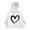 White, variant on GobdXE Solid Cotton Blend Girls Pullover Hoodie Long Sleeve Hand Drawn Heart Graphic Casual Oversized Children Sweatshirt,7-8 Years(Black)