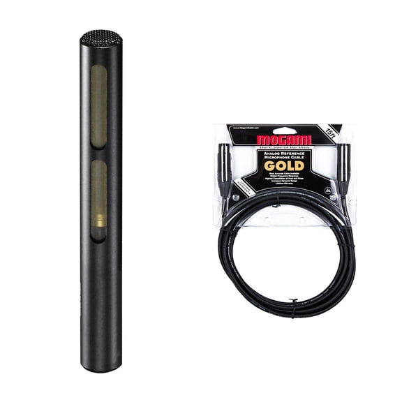 Audio-Technica AT875R Shotgun Microphone w/ Mogami Gold Studio Cable Bundle