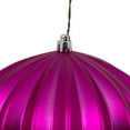 thumbnail image 2 of Vickerman 5.7" Fuchsia Matte Onion Christmas Ornament UV Treated with Wired Cap, 3 per bag, 2 of 6