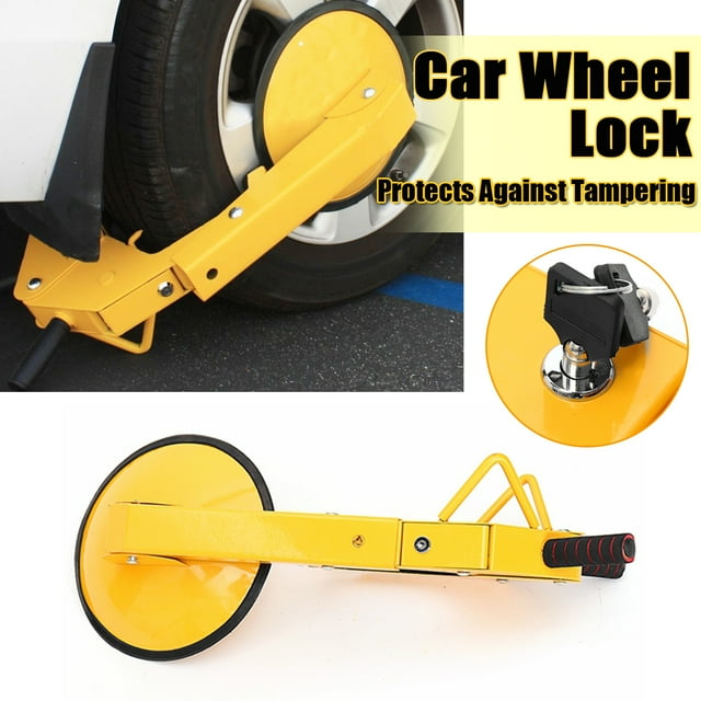 Car Tire Claw ATV RV Boat Truck Trailer Wheel Clamp Lock Anti Theft Parking Boot