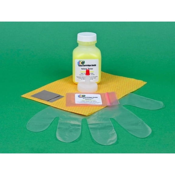 YANI- Yellow Toner Refill For 407542 Ricoh C250 C250Dn C261. 100Gr. 2.3K Pages  Chip