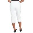 thumbnail image 2 of Alfred Dunner Womens Petite Eyelet Cuff Capri Pant, 2 of 4