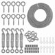 thumbnail image 1 of Stainless Steel Wire Rope with Nylon Coating, 30m Hanging Kit for Garden Use, 1 of 4