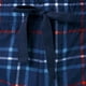thumbnail image 2 of Pantalón de Pijama de Forro Polar Sedoso para Hombre IZOD, Cuadro Azul Marino 1, Extra Grande, 2 of 5