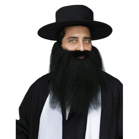 Black Crimped Mens Adult Amish Rabi Costume Halloween