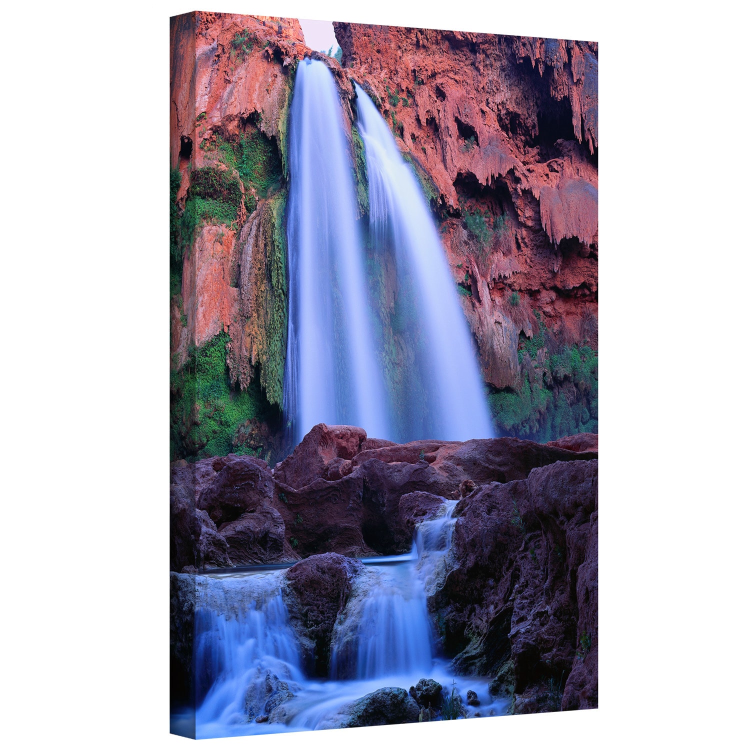 Dean Uhlinger "Havasu Falls Dusk" Gallery-Wrapped Canvas