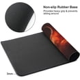 thumbnail image 5 of Space Galactic Earth Gaming Mouse Pad XL, Extended Stitched Edges Mousepad, Large Mouse Mat Desk Pad, Long Non-Slip Rubber Base Mice Pad（35.5x16 Inch）, 5 of 5