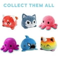 thumbnail image 5 of The Original Reversible Octopus Plushie - Pink + Aqua - Cute Sensory Fidget Stuffed Animals That Show Your Mood, 4 Inch, 5 of 5