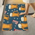 thumbnail image 2 of Dreamtimes Bathroom Rug Toiletry Mat Set American Mug Flag Print, Soft Absorbent Bath Rug and U-Shaped Contour Toilet Rug, Non-Slip Bath Carpet Bath Mats for Bathroom 17.3"x13.4"+23.6"x15.7", 2 of 5