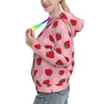 thumbnail image 2 of Kdxio Strawberry Print Womens Oversized Hoodies Sweatshirts Hooded Pullover Tops Sweaters Casual-Medium, 2 of 7
