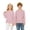 Light Pink, variant on Mercatoo Kids Long Sleeve Crew Neck T-Shirt, Soft Breathable Raglan Tee with Contrast Stitching, Casual Basic Tops for Boys Girls School Daily Outdoor Wear
