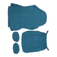 thumbnail image 2 of Computer Chair Cover, Fleece Material Breathable Soft Chair Seating Cover Set  For Home For Businessman Peacock Blue,Black,Navy Blue, 2 of 8