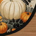 thumbnail image 3 of CURLYOOT Round Rug 3ft Fall Area Rug, Washable Circle Mat Non Slip Floor Carpet Mat, Pumpkin Sunflower Soft Indoor Rugs for Entryway Living Room Dining Room Bedroom, 3 of 7