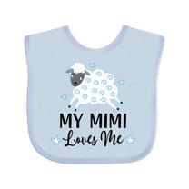Inktastic My Mimi Loves Me Baby Lamb Boys or Girls Baby Bib