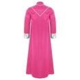 thumbnail image 3 of RUNQHUI Men's Priest Robe With Gold Trim And Cross Front Zip Closure For Church Worship And Cosplay Pink XXL, 3 of 7
