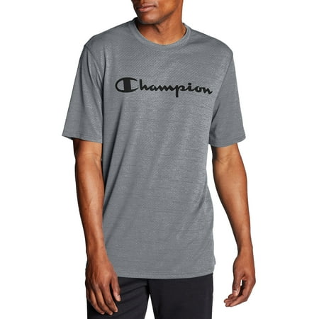 Champion Men's Double Dry Performance Graphic Script Logo T-Shirt, up to Size 2XL