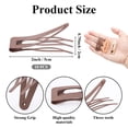 thumbnail image 2 of 10 Pcs Double Grip Hair Clips, Metal Snap Hair Clips Hair Barrettes for Women Hair Making Salon Supplies Hair Accessories, 2 of 11