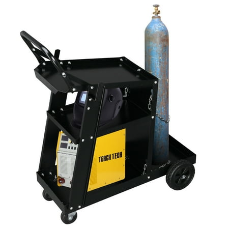 

ZGBY Mig Tig Arc Welder Welding Cart Universal Storage For Tanks Accessories W/Handl