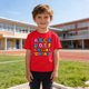 thumbnail image 5 of Blusas y camisas de manga corta con cuello redondo para niños y niñas, camisetas gráficas de manga corta, blusas con estampados bonitos para la temporada escolar., 5 of 9