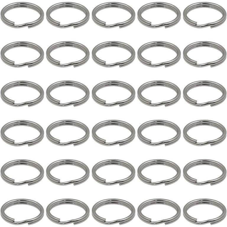 120Pcs Small Key Chain Ring, Stainless Steel Split Rings, Mini Split Jump  Ring with Double Loops，Round Key Rings, Split Rings Key Chains for Keys