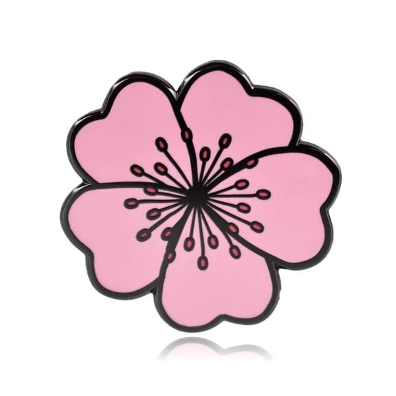 Cherry Blossom Flower Hard Enamel Lapel Pin | Clayton Jewelry Labs