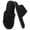 Black, variant on House Slippers for Women Open Toe Fuzzy Slippers