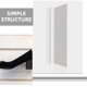 thumbnail image 3 of Estante para zapatos transparente, 2 piezas, soporte de pared para zapatillas de deporte, estantes de plástico, estante de exhibición transparente, 3 of 6