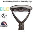thumbnail image 2 of Chiuer LED Adjustable Swivel Post Top Light 100/80/60 Watt Color Selectable 30K/40K/50K 100-277V, 2 of 6